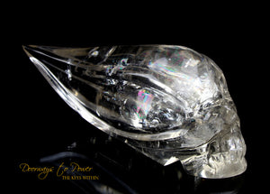 Citrine Quartz 'Atomic' Traveler Crystal Skull by Leandro De Souza