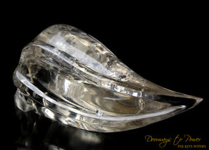 Citrine Quartz 'Atomic' Traveler Crystal Skull by Leandro De Souza