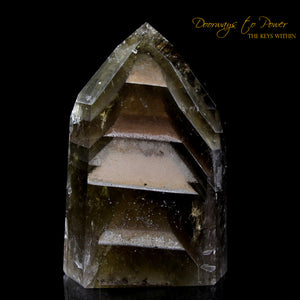 Citrine Temple Heart Dow Phantom Master Crystal 'Mystery of Life'