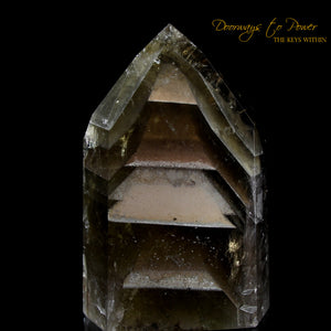 Citrine Temple Heart Dow Phantom Master Crystal 'Mystery of Life'