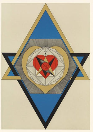 Citrine Temple Heart Dow Phantom Master Crystal 'Mystery of Life'