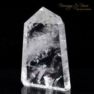 Pure Clear Quartz Point & Devic Temple Master Crystal