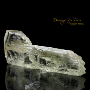 Clear White Kunzite Light Language Key Crystal