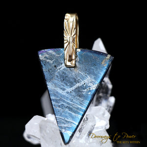 Covellite Light Language Crystal Pendant