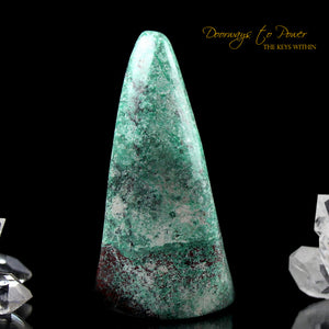 Crimson Cuprite Crystal Altar Stone