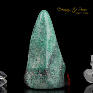 Crimson Cuprite Crystal Altar Stone