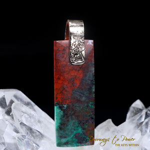 Crimson Cuprite Light Language Crystal Pendant 14k