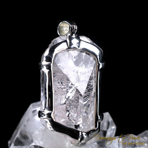 Danburite Dragon Crystal Carving Pendant SS