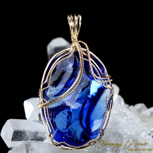 Elestial Starlight Sapphire Andara Pendant \ OverSoul \ 14k