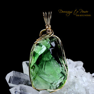 Ethereal Mint Monatomic Andara Pendant 14k Mt Shasta