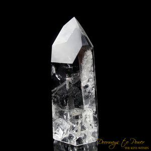 Exquisite Pure Clear Quartz Temple Heart Dow Master Crystal