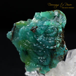 Gem Silica Dragon Crystal Carving