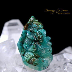 Gem Silica Ganesh Crystal Carving