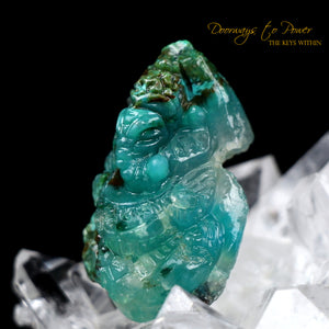 Gem Silica Ganesh Crystal Carving
