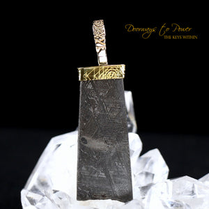 Gibeon Meteorite Light Language Pendant ™ 14k