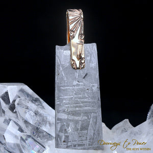 Gibeon Meteorite Light Language Pendant ™ 14k Gold