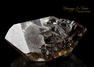 Golden Harmonics Rutilated Spirit Paths Quartz Crystal 'Bridge to Infinity'