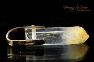 Golden Healer Lemurian Light Language Pendant 14k