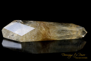 Golden Rutilated DT Crystal Wand