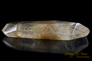 Golden Rutilated DT Crystal Wand