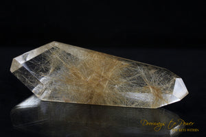 Golden Rutilated DT Crystal Wand