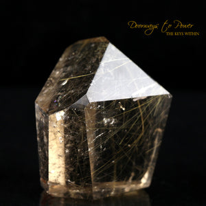 Golden Rutile 8 Sided Grounding Quartz Crystal
