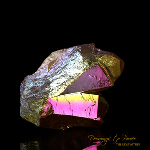 Golden Aura Lemurian Quartz Twin Record Keeper Crystal