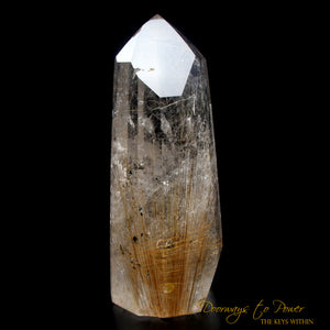 Golden Harmonics Rutilated Spirit Paths Quartz Crystal 'Bridge to Infinity'