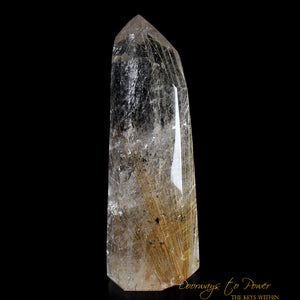 Golden Harmonics Rutilated Spirit Paths Quartz Crystal 'Bridge to Infinity'