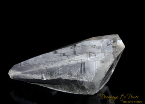 Golden Lemurian Crystal 'Light Language Royalty' 9D Energy Gateway