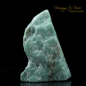 Green Azeztulite Quartz Crystal Altar Stone