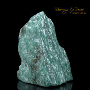 Green Azeztulite Quartz Crystal Altar Stone
