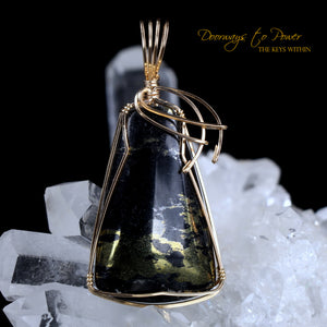 Healers Gold Crystal Pendant 14k