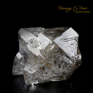 Herkimer Diamond Double Terminated Crystal with Sunken Record Keeper