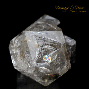 Herkimer Diamond Double Terminated Crystal with Sunken Record Keeper