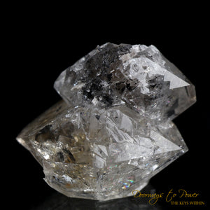 Herkimer Diamond Double Terminated Crystal with Sunken Record Keeper