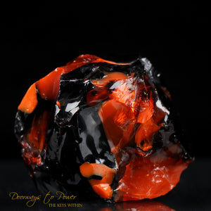 Iridium Black & Lemurian Sunrise Andara Crystal 'Mastery of the Mysteries'