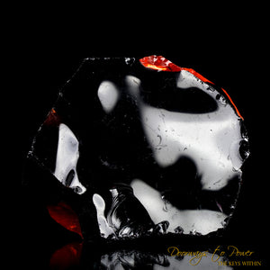 Iridium Black & Lemurian Sunrise Andara Crystal 'Mastery of the Mysteries'