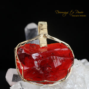 King Solomon Andara Crystal Pendant 14k 'Magic is Sacred'