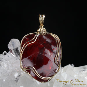 King Solomon Andara Crystal Pendant 14k 'Magic is Sacred'