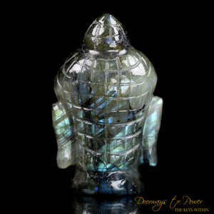 Labradorite Buddha Crystal Carving