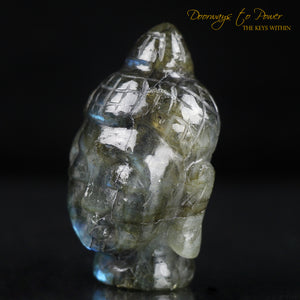 Labradorite Buddha Crystal Carving