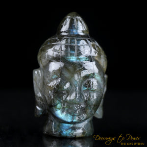 Labradorite Buddha Crystal Carving
