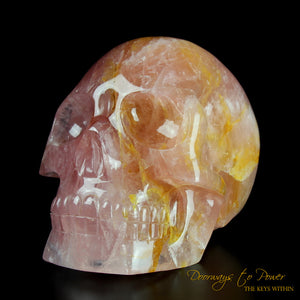 Leandro De Souza Rose Quartz Crystal Skull