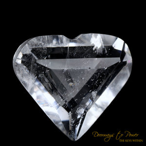 Lemurian Era of Light Pure Quartz Diamond Light Heart Crystal