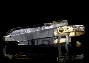 14k Lemurian Crystal pendant