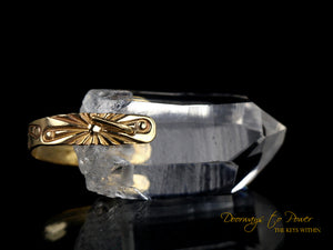 Lemurian Light Language Master Crystal Pendant 14k