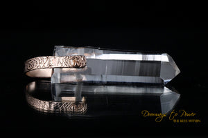 Lemurian Light Language Pendant in Rose Gold