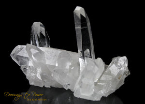 Lemurian Light Quartz Crystal Cluster