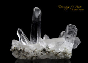 Lemurian Light Quartz Crystal Cluster